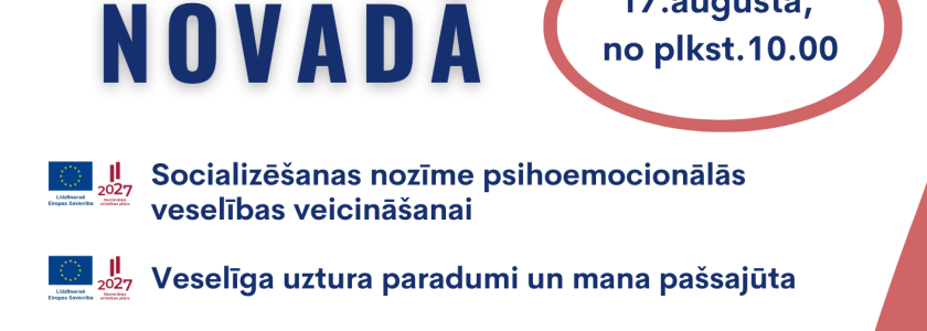 Pasākums “Veselības stundas novadā” 2026.gada 17.augustā Madlienā