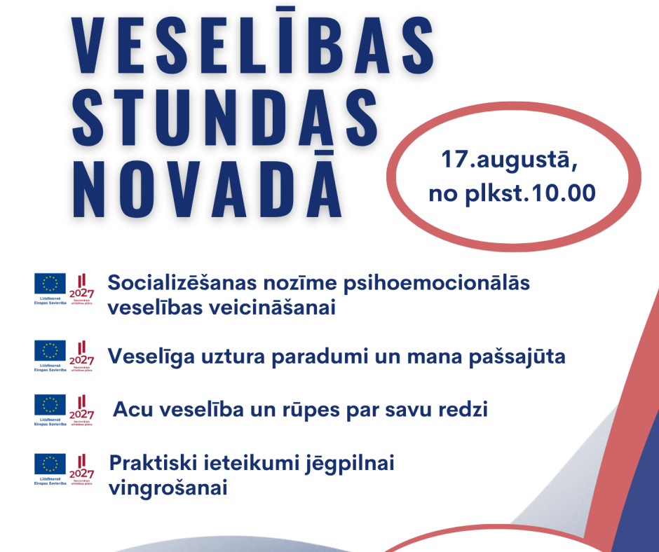 Pasākums “Veselības stundas novadā” 2026.gada 17.augustā Madlienā