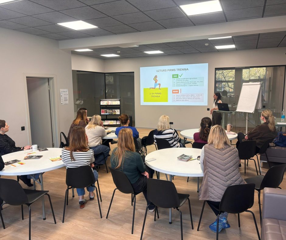 Nodarbības ONSC audzēkņu vecākiem “Uzturs fiziski aktīva jaunieša ikdienā” 2026.gada 23. un 24.aprīlī