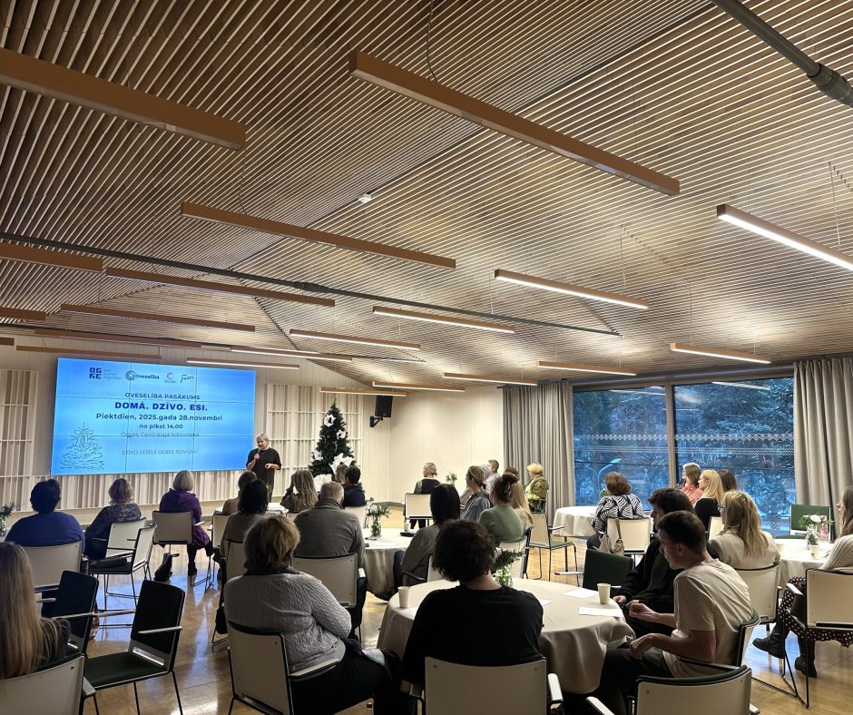 Aizvadīts Oveselība pasākums “Domā. Dzīvo. Esi.”