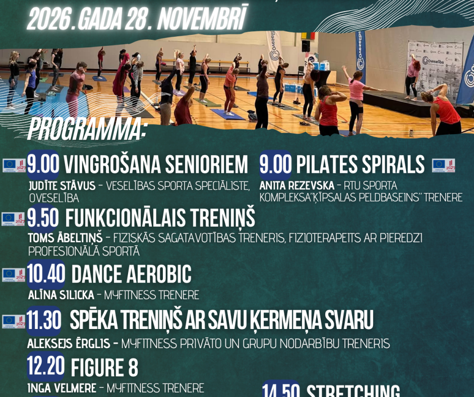 Pasākums “Vingro vesels Ogrē!” 2026.gada 28.novembrī