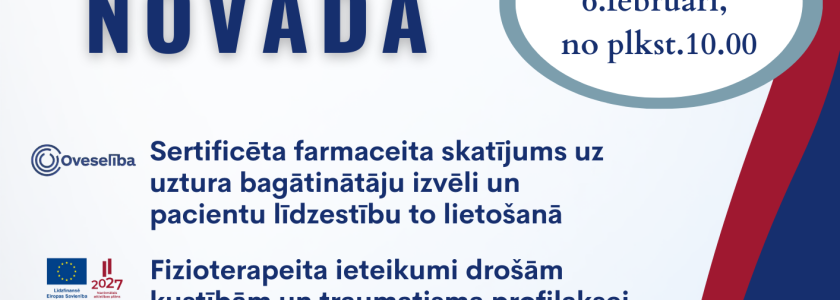 Pasākums “Veselības stundas novadā”, 2026.gada 6.februārī, Suntažos