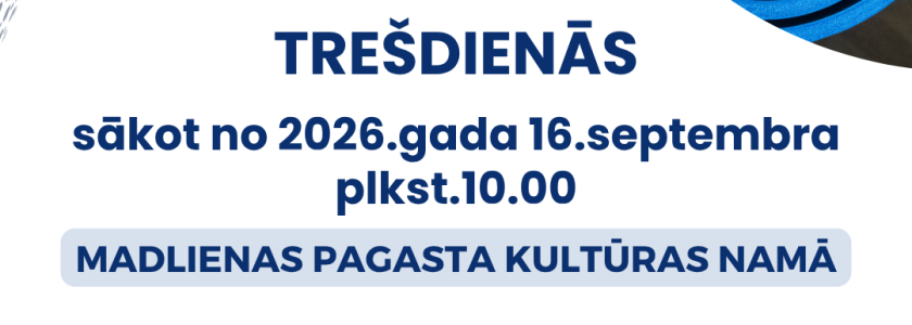 Aicinām seniorus uz vingrošanas nodarbībām Madlienā!