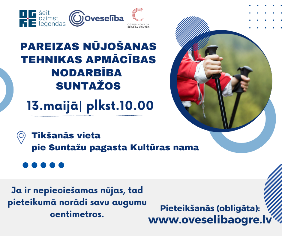 Pareizas nūjošanas tehnikas apmācības nodarbība Suntažos, 2026.gada 13.maijā